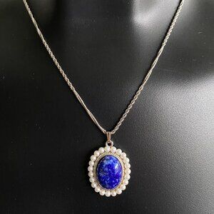 Butler FAC Lapis Lazuli & Seed Pearl Necklace NWT​​